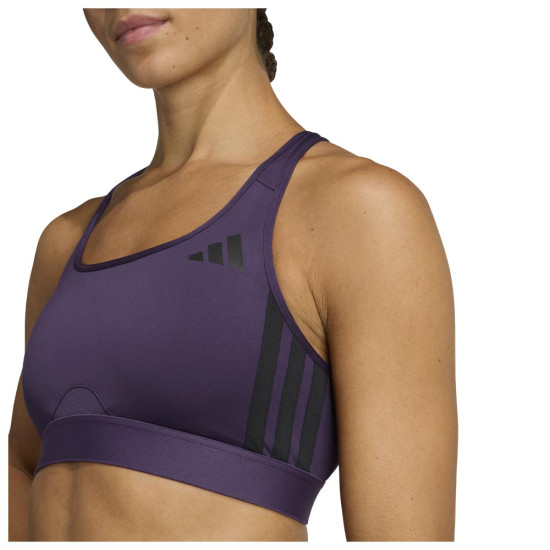 Adidas Γυναικείο μπουστάκι Powerreact Essentials 3-Stripes Bra Adidas Γυναικείο μπουστάκι Powerreact Essentials 3-Stripes Bra